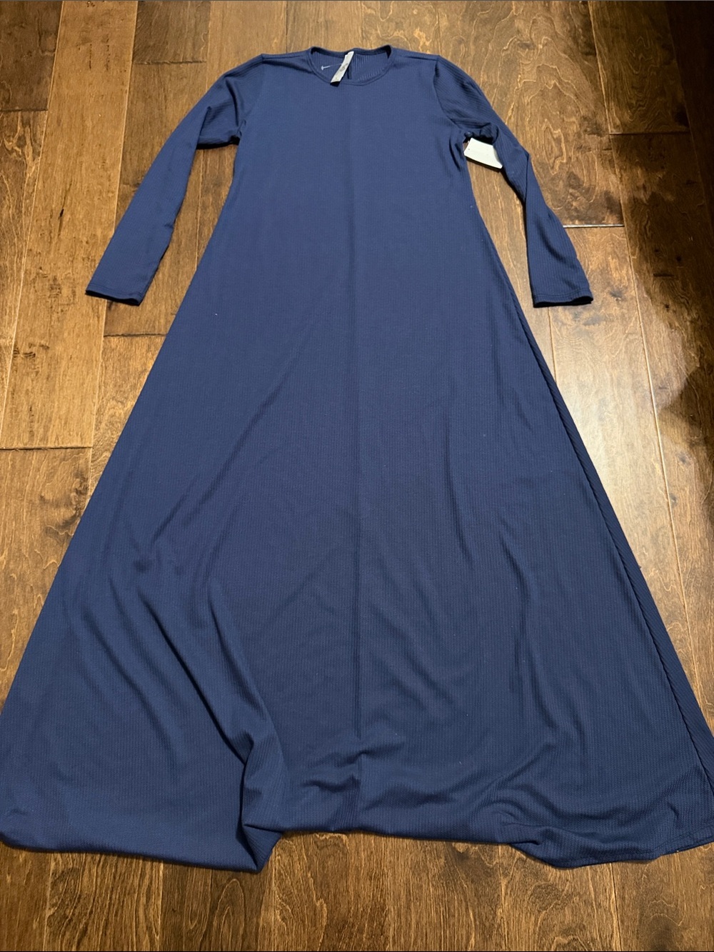 Go Couture Navy Long Sleeve Maxi Dress